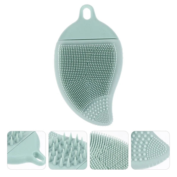 Facial Cleansing Massage Brush Bath with Long Handle Shower Scrubber Body