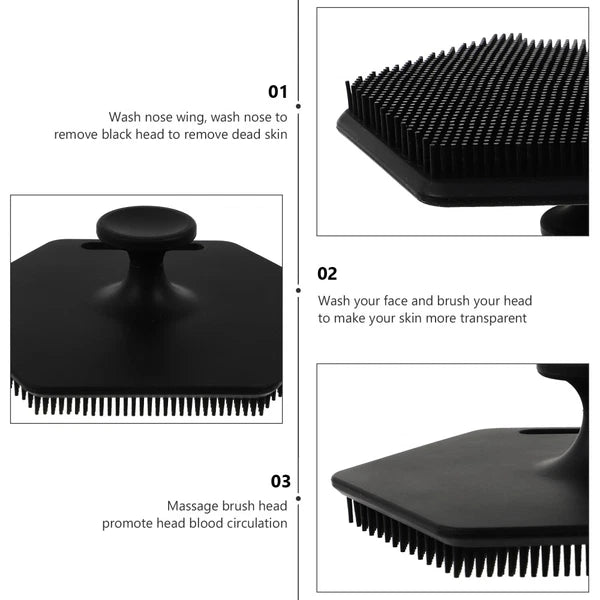 1Pc Bathroom Silicone Bath Scrubbers Multifunctional Bath Tool for Body Head Use