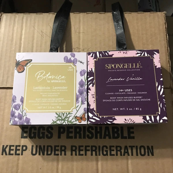 Spongellé Body Wash Infused Buffer - Lavender Vanilla  And Lavender 14/18+ Uses