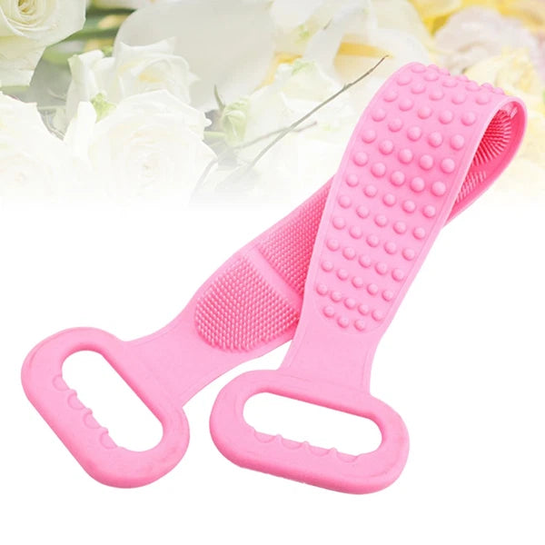2 Count Bath Brush Body Exfoliating Tool Back Scrubbing Scrubber Silicone