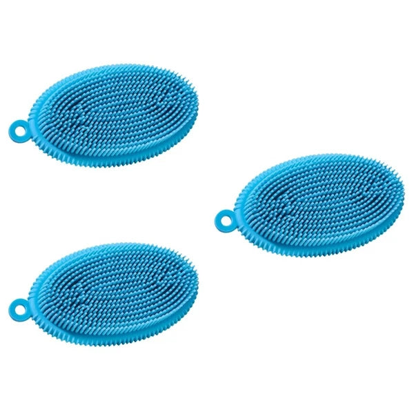 3 Pcs Bath Brush Child Newborn Body Exfoliator Scrubbing Hair Washing