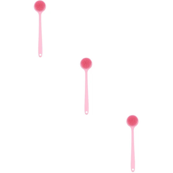 3 PCS Bath Brush Silicone Loofah Exfoliating for Dad Back Shower