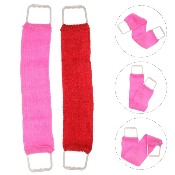 Extended Length Washer Exfoliating Towel Bath Man Miss Skincare Scrubber Belt