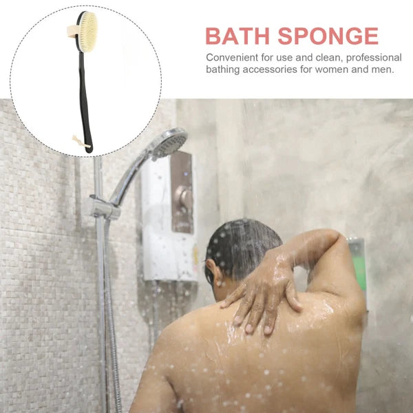 Bend Handle Bath Brush Skin Exfoliator for Back Shower Scrubber Body