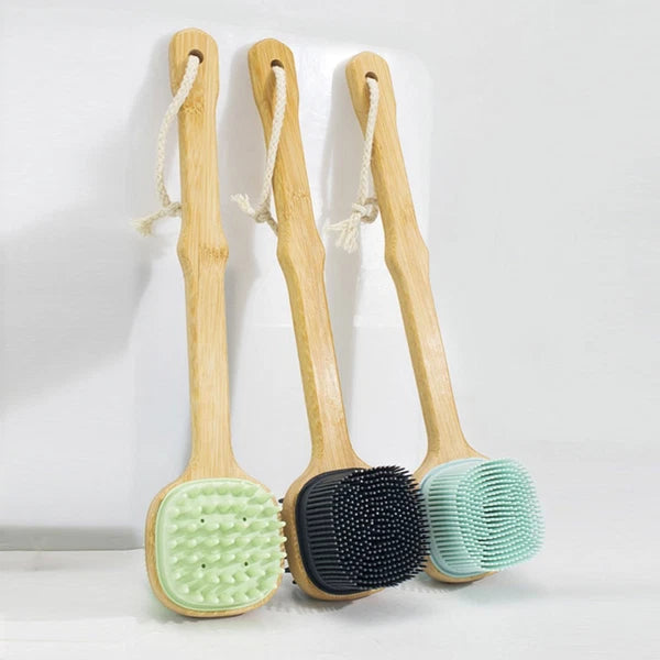 Bath Brush Silicone Body Shower Exfoliating Back Scrubber Miss for