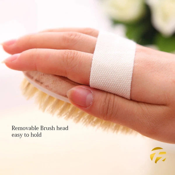 Extra Long Handle Natural Wooden Bristle Shower Bath Body Brush Back Scrubber