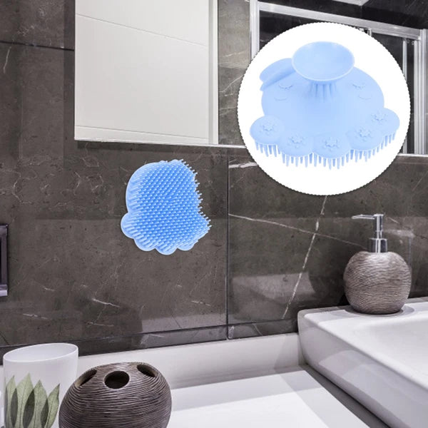 Lovely Silicone Baby Bath Brush Infant Shower Scrubber Baby Shower Brush