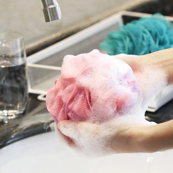 Bath Ball Bathroom Accessories Body Scrubber Exfoliator Loofah Bathtub