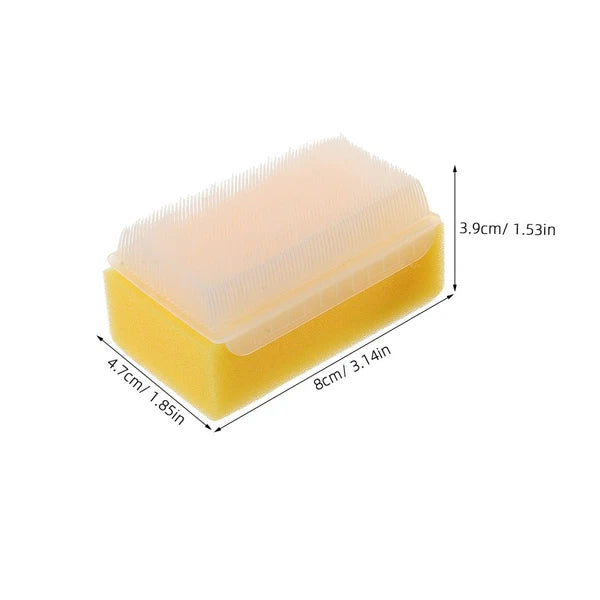 2 Pcs Sensory Training Device Newborn Toddler Baby Bath Scrubber Scalp Brush