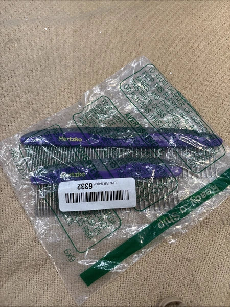 Hertzko Bath/Massage Brush And Comb Set for Shampooing & Massaging Dogs Cats NOB