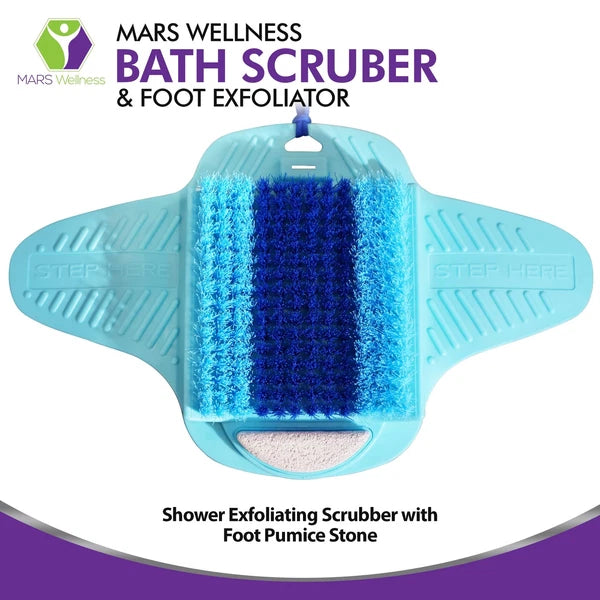Exfoliating Foot Scrubber with Pumice Stone for Shower Bathroom Bathtub