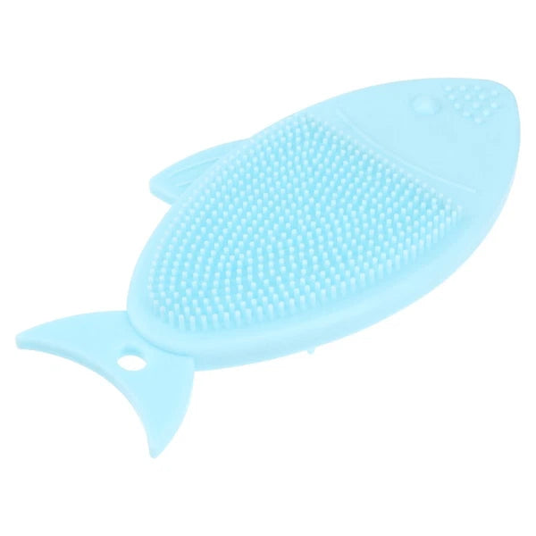Fish-shaped Bath Brush Child Baby Cleansing Shower Scrubber for Body Practical