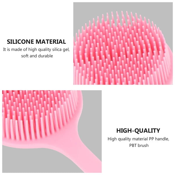3 PCS Bath Brush Silicone Loofah Exfoliating for Dad Back Shower