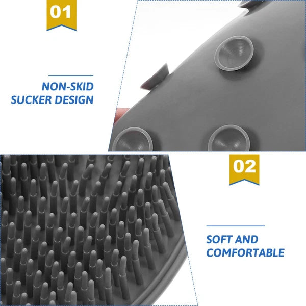 Bath Brush Suction Cup Non-slip Pad Shower Floor Foot Scrubber Mat