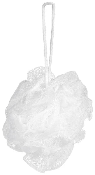 Bundle of 5 Exfoliating Sponges - Bath & Shower Puff Body Brush Scrub Mesh Ball