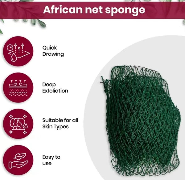 ORIGINAL SAPO Net Sponge 45" Ethically Sourced From My Country Nigeria 🇳🇬