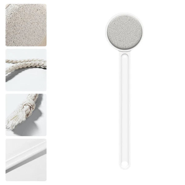 Long Handle Bath Brush Household Rub Back Brush Bathing Accessories (White)