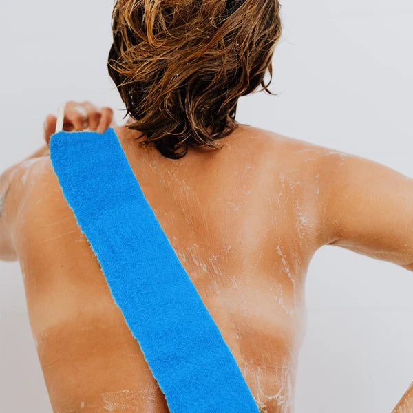 Extended Length Washer Exfoliating Towel Bath Man Miss Skincare Scrubber Belt