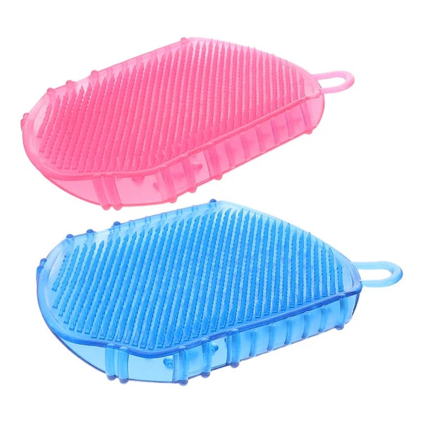 2 Pcs Massage Brush Man Body Dry Exfoliator Bath Scrubber Brushes