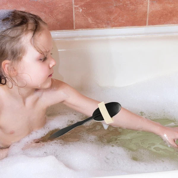 Bend Handle Bath Brush Skin Exfoliator for Back Shower Scrubber Body