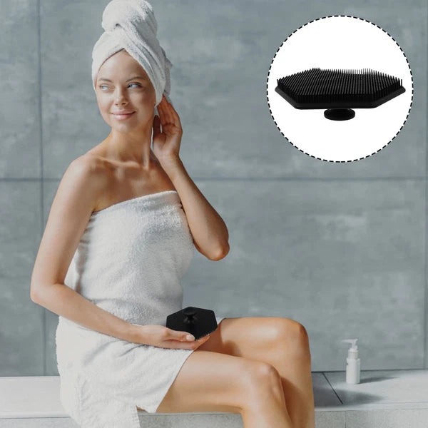 1Pc Bathroom Silicone Bath Scrubbers Multifunctional Bath Tool for Body Head Use