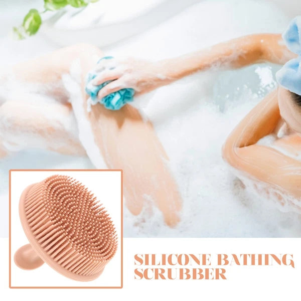 Bath Brush Travel Baby Exfoliating for Body Shower Scrubber Silicone