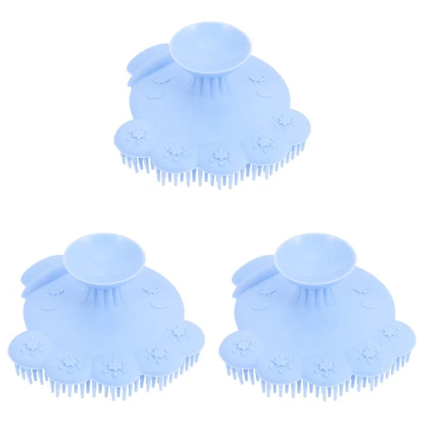 Lovely Silicone Baby Bath Brush Infant Shower Scrubber Baby Shower Brush
