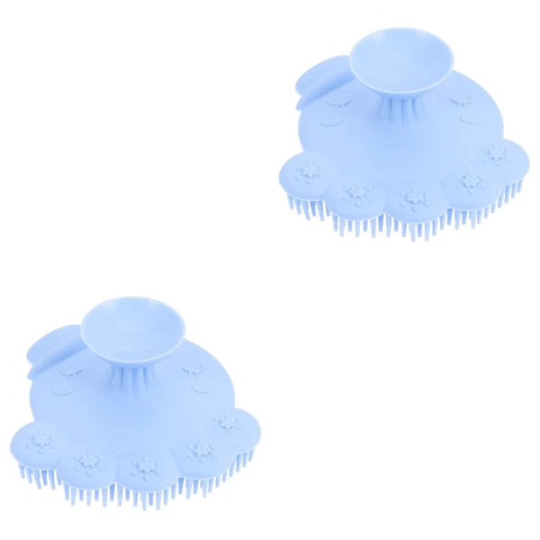 Lovely Silicone Baby Bath Brush Infant Shower Scrubber Baby Shower Brush