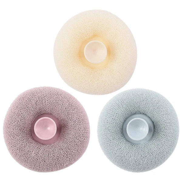 3pcs Bath Shower Brushes Body Wash Exfoliating Scrubbers Suction Body Scrubber