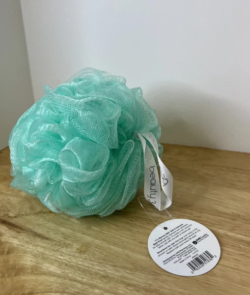 Beauty 360 Gentle Exfoliating Bath Pouf Sponge Shower Green