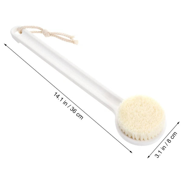 Long Handle Bath Scrubber Printed Exfoliating Shower Brush (Scenery)