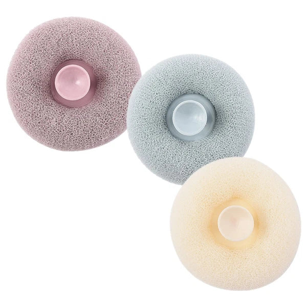 3pcs Bath Shower Brushes Body Wash Exfoliating Scrubbers Suction Body Scrubber