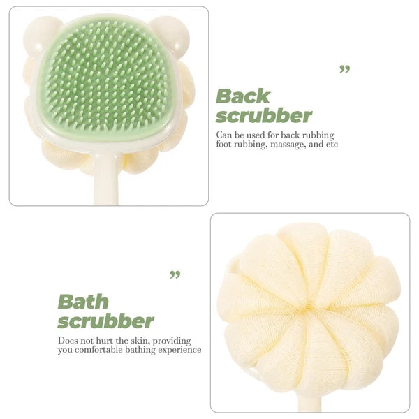 Back Rub Brush Bath Cleaning Exfoliating Body Wash Handle Shower
