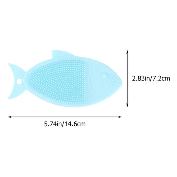 Fish-shaped Bath Brush Child Baby Cleansing Shower Scrubber for Body Practical