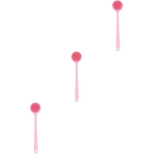 3 PCS Bath Brush Silicone Loofah Exfoliating for Dad Back Shower