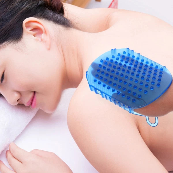 2 Pcs Massage Brush Man Body Exfoliator Bath Brushes for Shower Back Scrubber