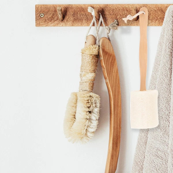 Loofah Shower Brush Body Scrub Exfoliator Exfoliating Bath Stick